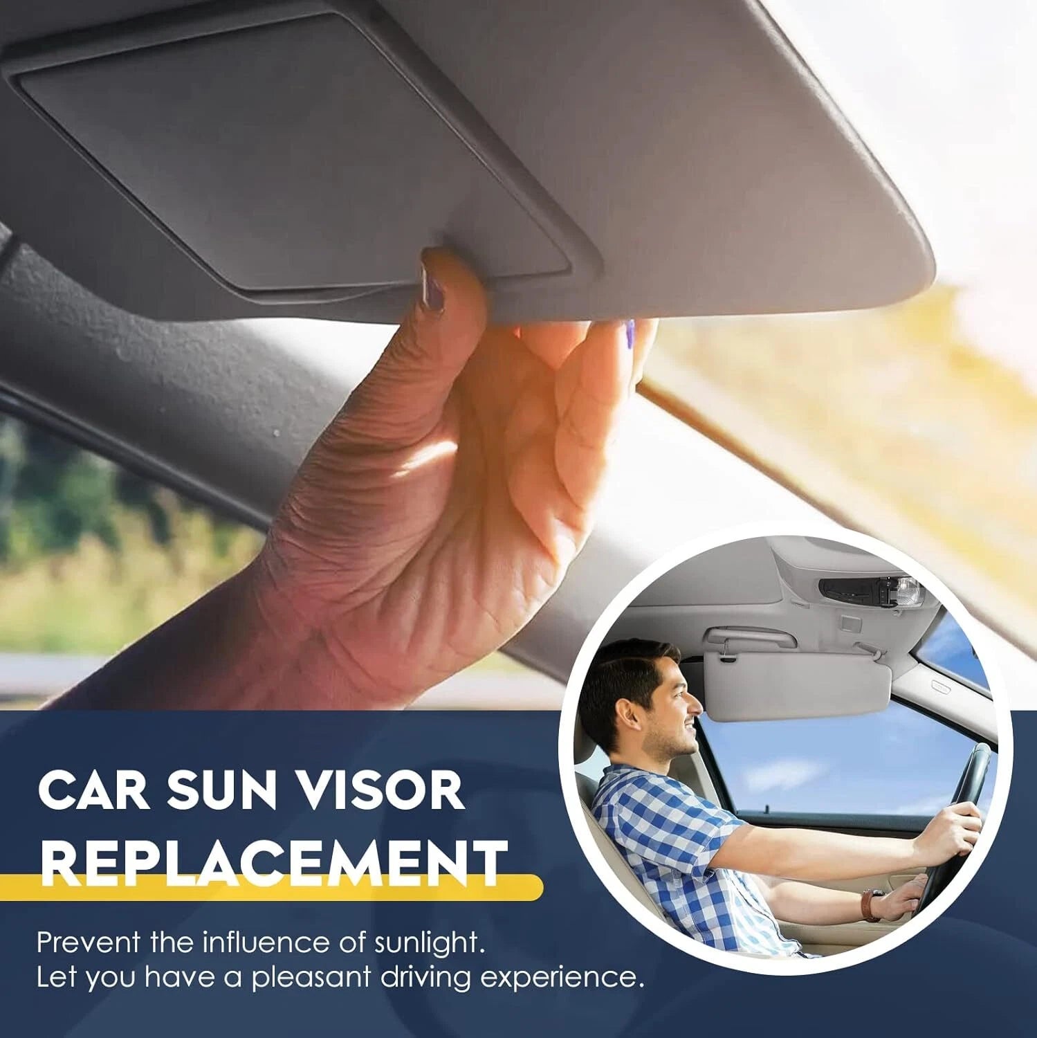 Pair Sun Visor for Hyundai Veloster (2012–2015)