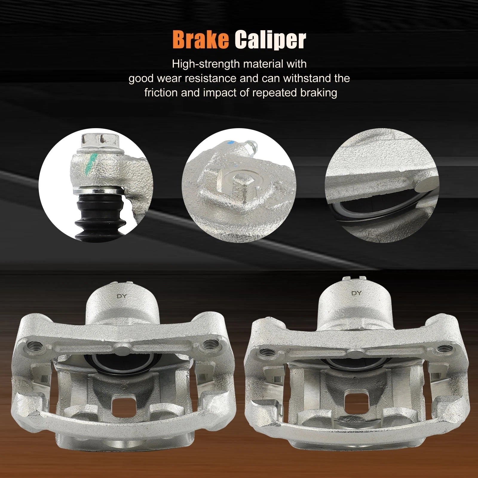 Front Pair Brake Calipers w/ Bracket for Nissan Sentra (2007–2019)