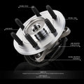 Front Wheel Hub Bearing Assembly for Ford F-150 Heritage 4WD (2004–2005)