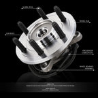 Front Wheel Hub Bearing Assembly for Ford F-150 Heritage 4WD (2004–2005)