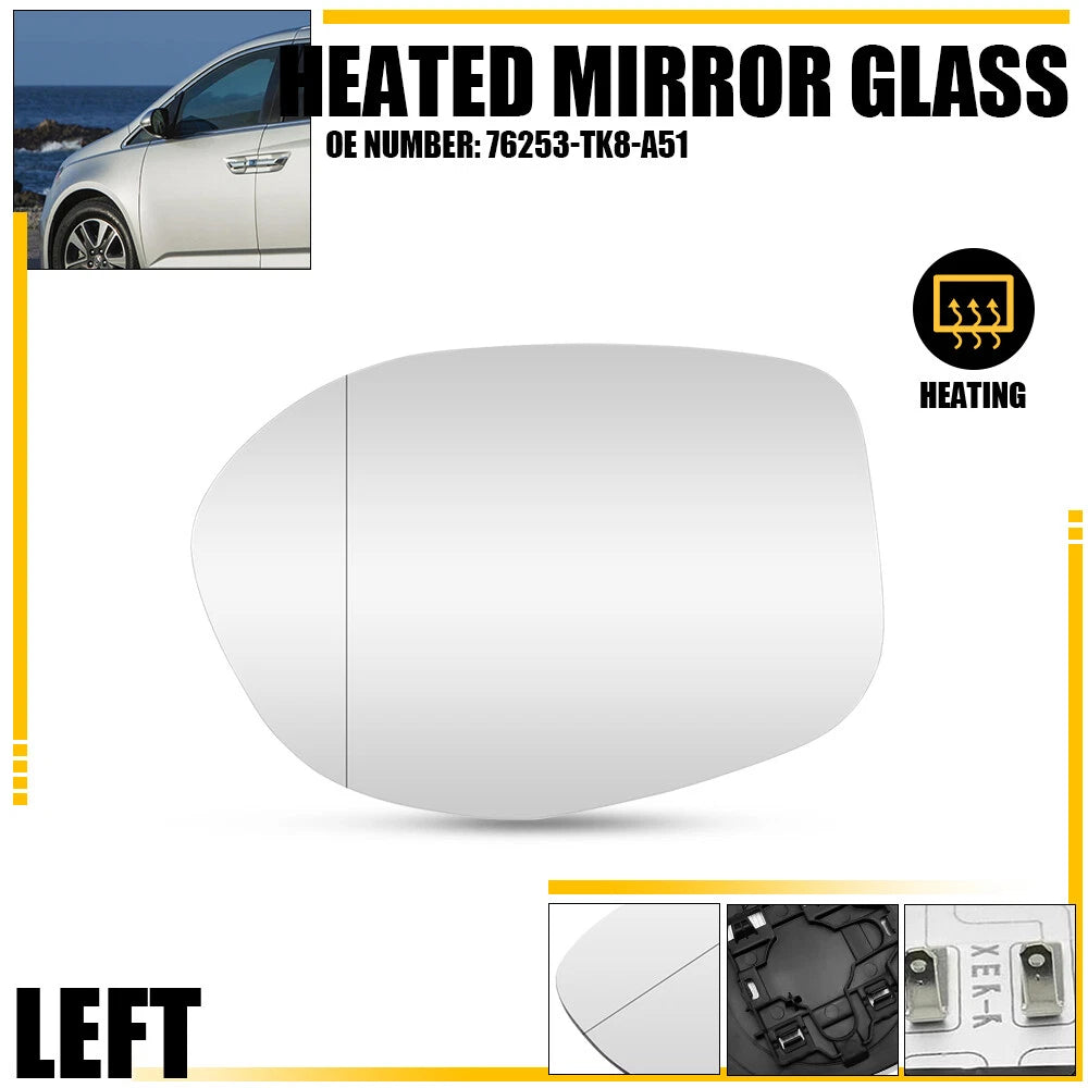 Heated Door Mirror Glass for Honda Odyssey (2014–2017) Left Side