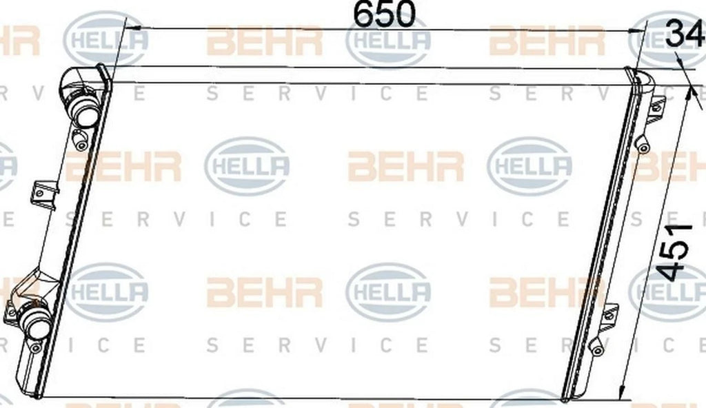BehrHellaService Radiator for Audi A3 (2013)