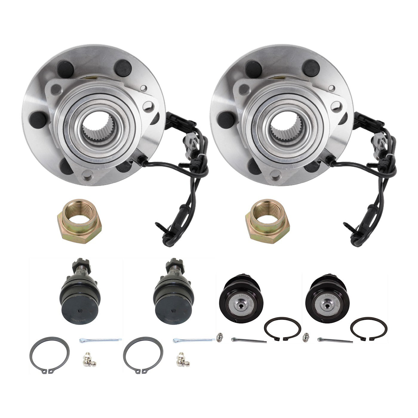 Set of 2 Wheel Hubs for Chevy Savana (4WD 4X4)