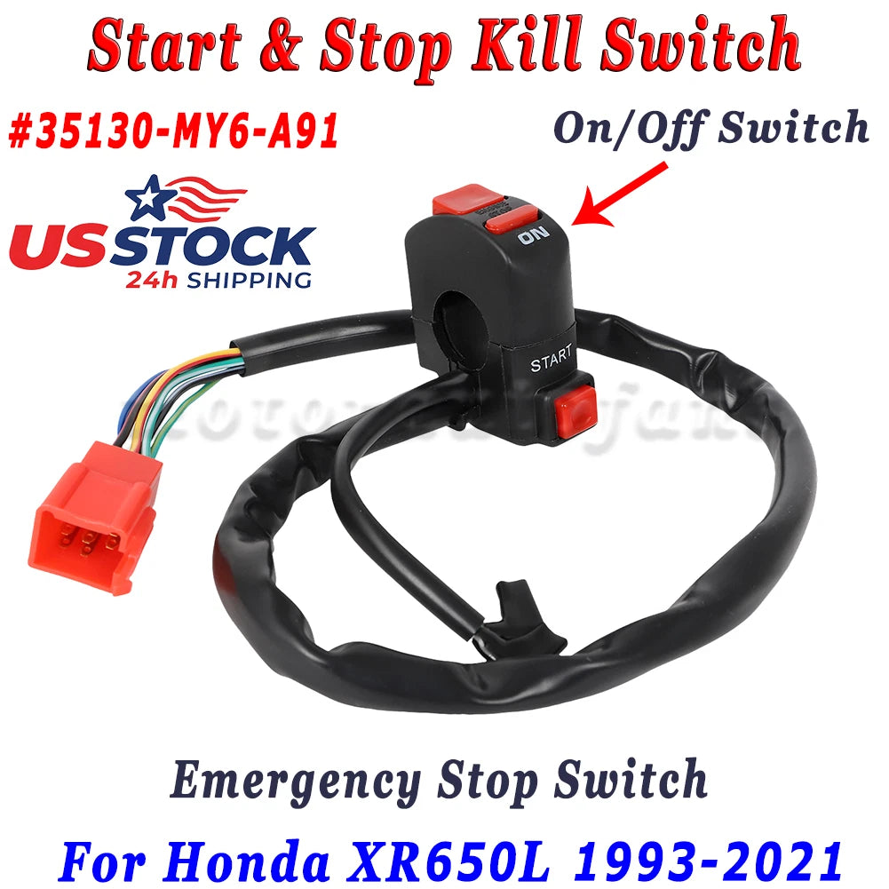 Kill Switch for Honda XR650 (1993–2021) #35130-MY6-A91