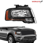 Halogen Headlight for Ford Expedition (2015–2017) Black Right Side