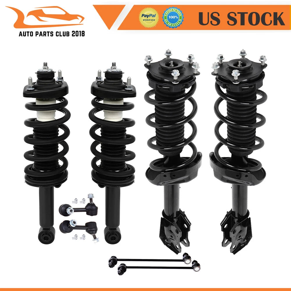 Set of 4 Struts for Honda CR-V (2012-2014) with Coil Spring Suspension