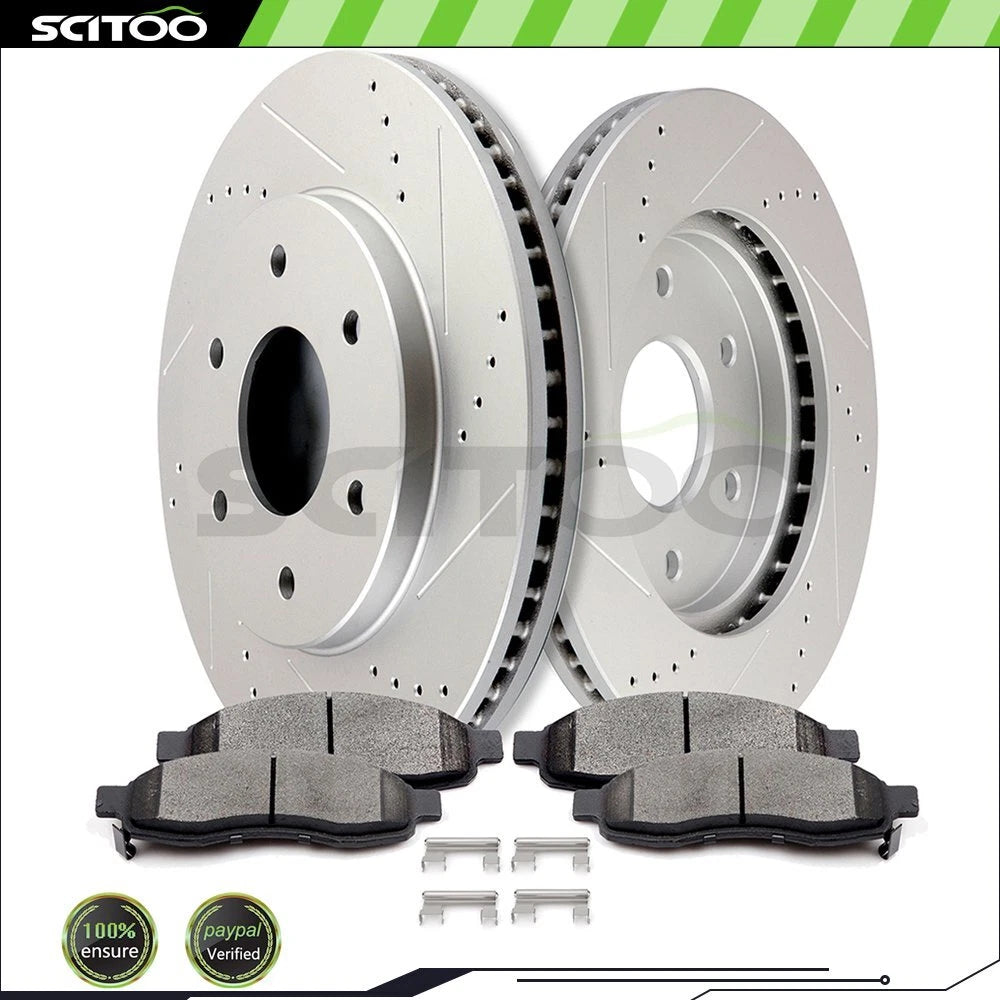 Front Brake Rotors & Ceramic Pads for Nissan Titan Armada Infiniti QX56 (2004–2005)