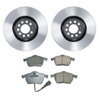 Wagner Front Rotors & Akebono EURO Ceramic Brake Pads Kit for Jetta