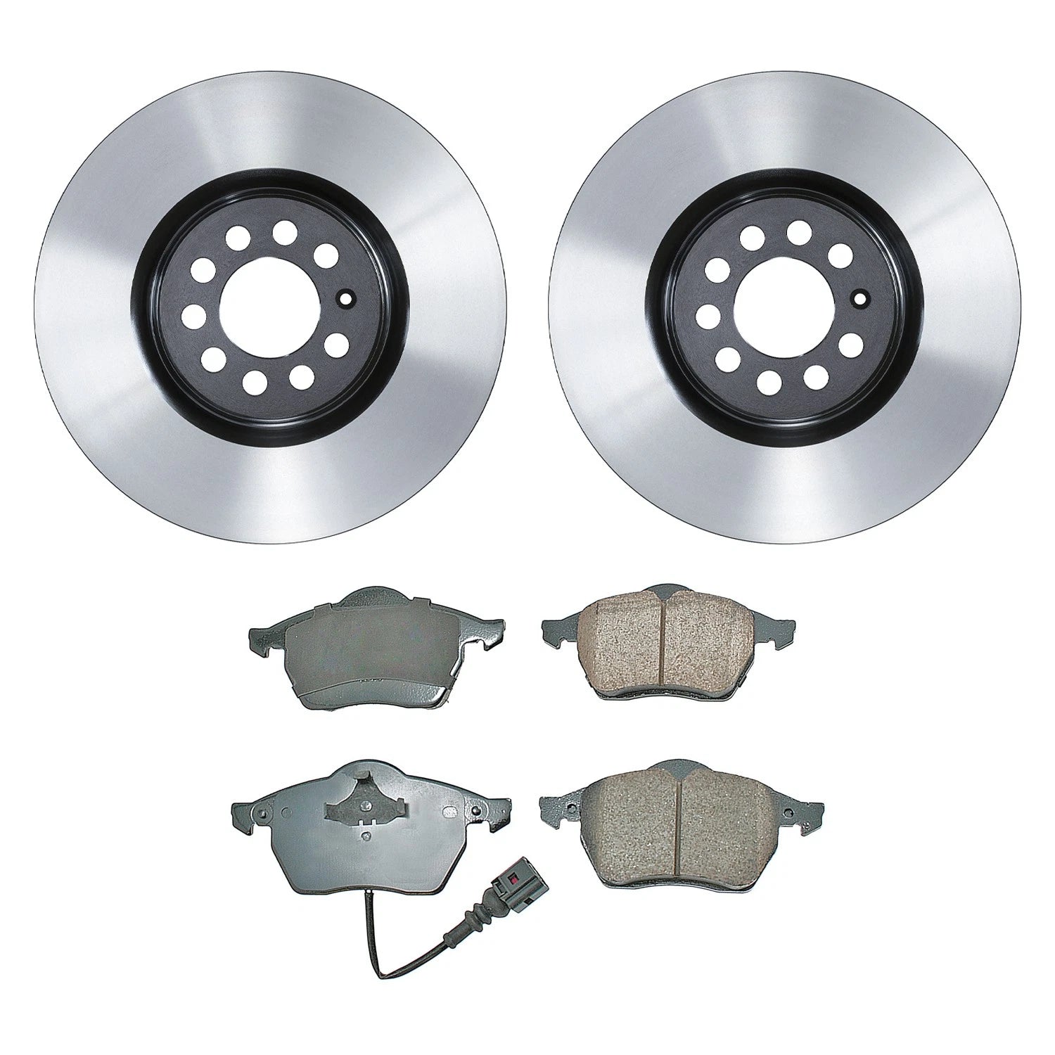 Wagner Front Rotors & Akebono EURO Ceramic Brake Pads Kit for Jetta