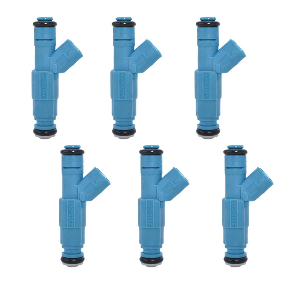 Set of 6 Fuel Injectors for Jeep Liberty Dodge Ram 1500 V6 (2002–2003)