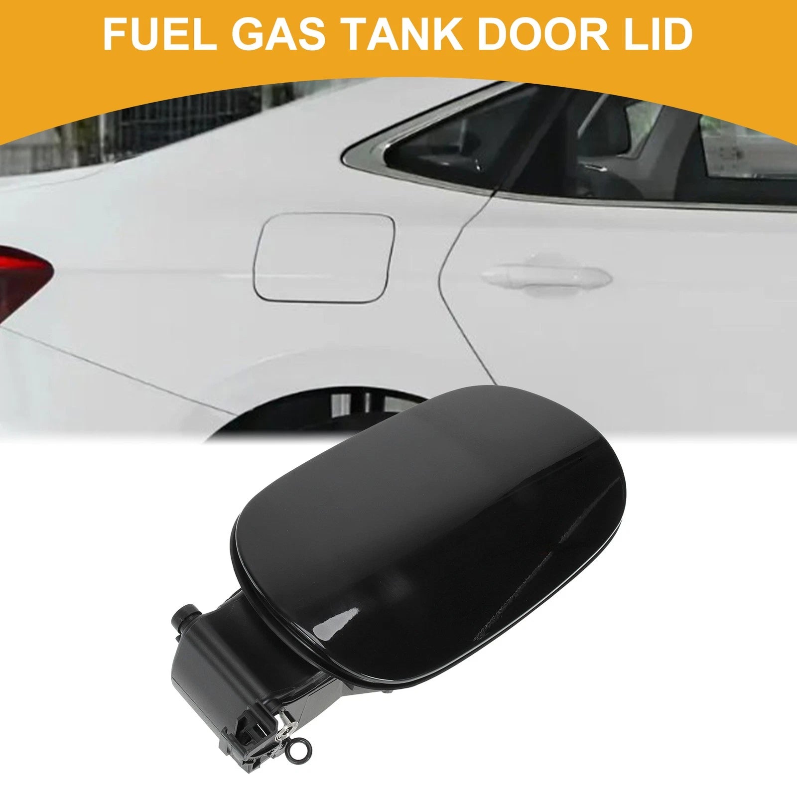Fuel Tank Door Cap for Mercedes-Benz W205 (2014–2021) Fuel Filler Flap Black