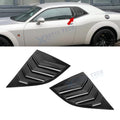 Glossy Black Side Window Louver Windshield Cover for Dodge Challenger (2008–2021)
