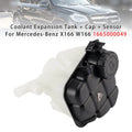 Coolant Expansion Tank + Cap + Sensor for Mercedes-Benz X166 W166 (2012–2019)