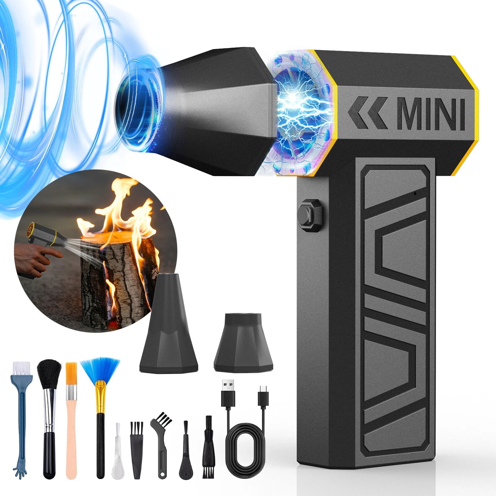 Wireless Compressed Air Duster for (180000RPM)