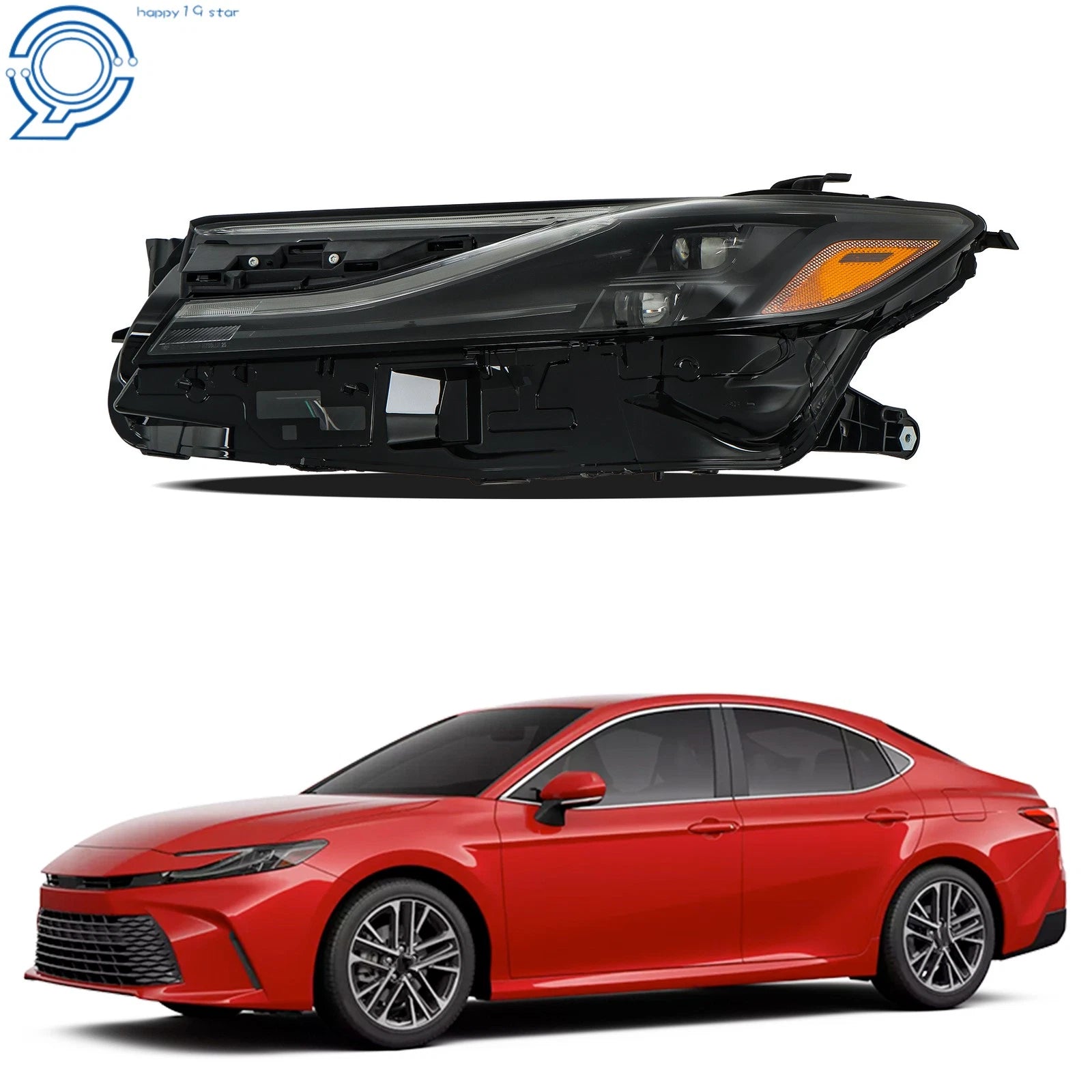 LED Headlights for Toyota Camry XSE (2025) Black Trim Dual Lens