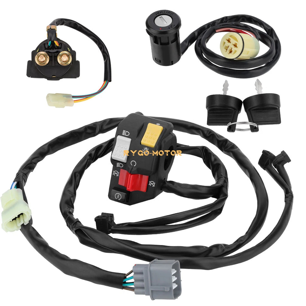 Handlebar Key Starter Relay Switch Kit for Honda Rancher 350 TRX350FM/TM (2006)