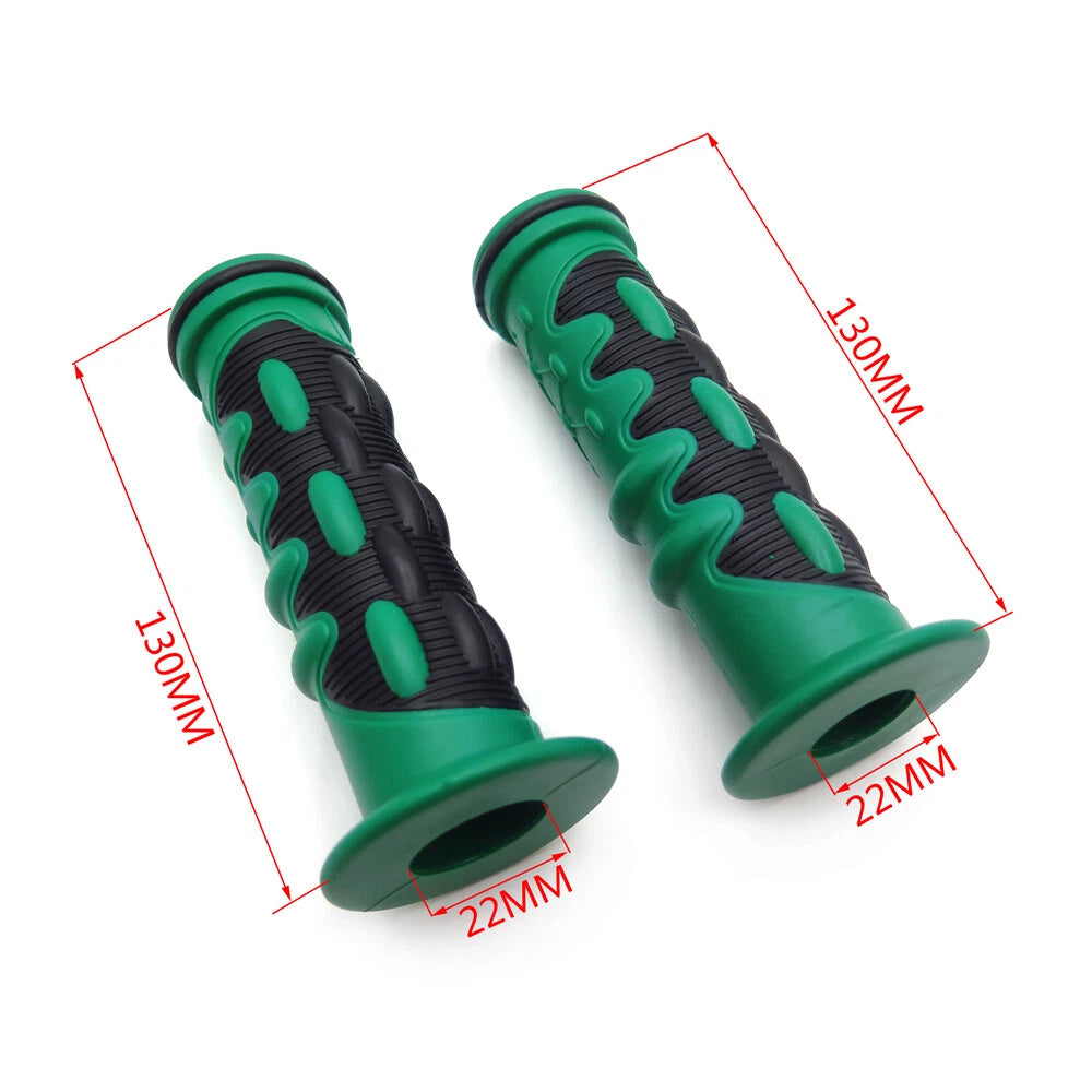 7/8" Green Comfort Gel Hand Grips for Yamaha 600R R1 R6