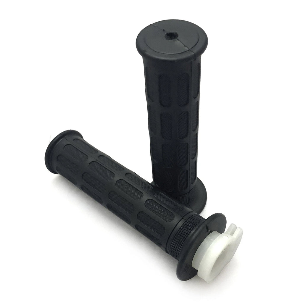 Set of 2 Rubber Handlebar Grips for Motorcycle Cafe Racer