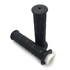 Set of 2 Rubber Handlebar Grips for Motorcycle Cafe Racer