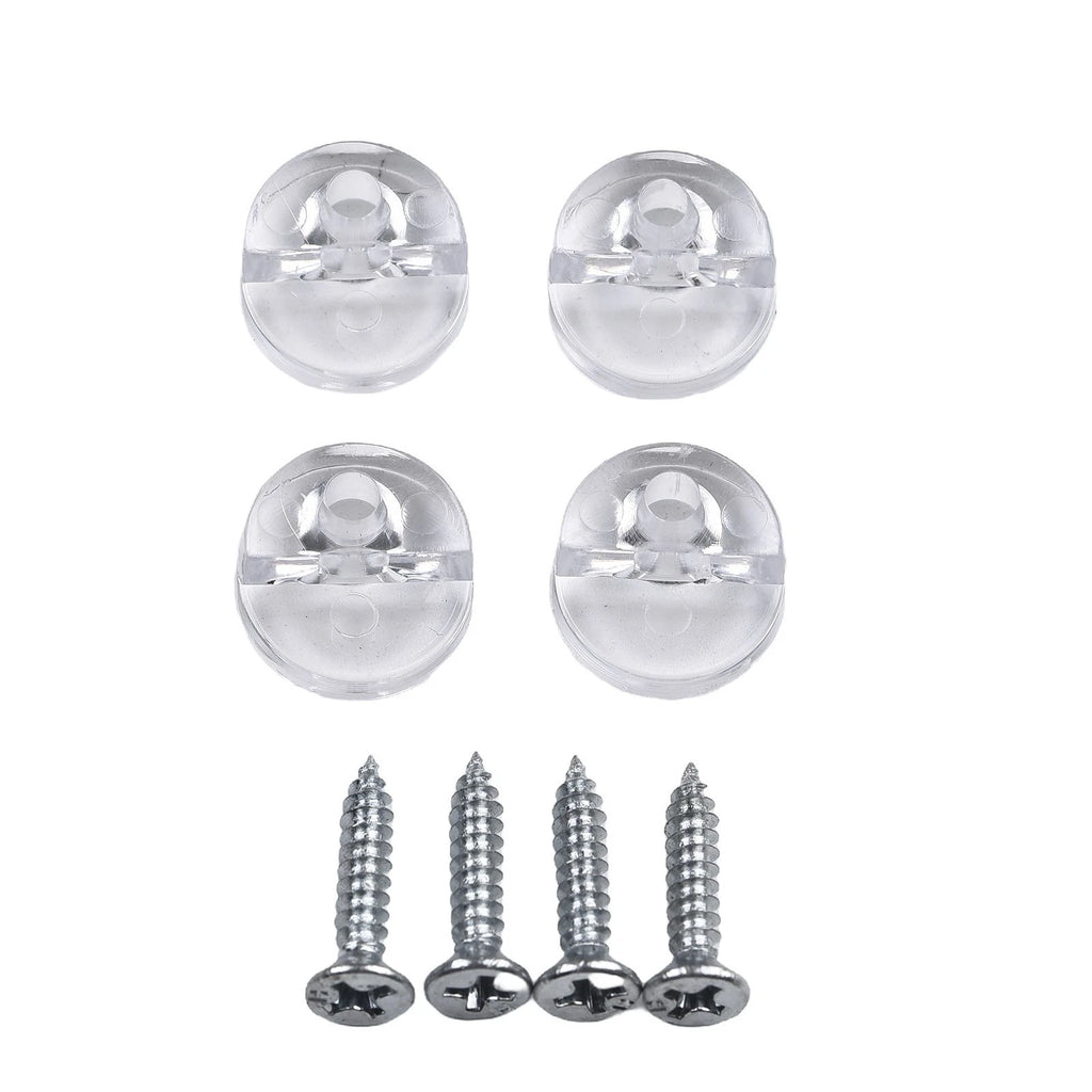 Set of 4 Mirror Wall Hanging Fixing Screws Clips for Frameless Mirrors