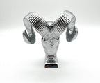 Chrome Metal Ram Head Hood Ornament for Dodge Ram (2002–2018)
