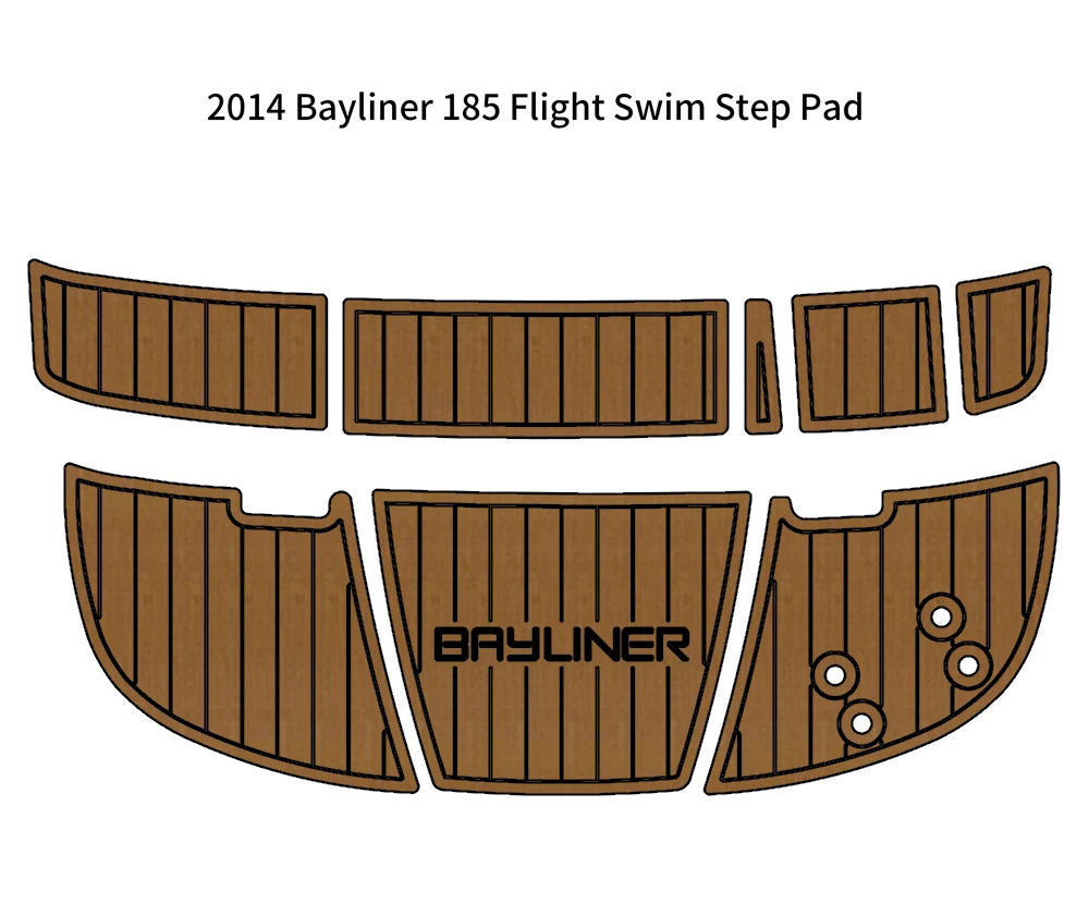 EVA Foam Teak Flooring Pads for Bayliner 185 (2014)