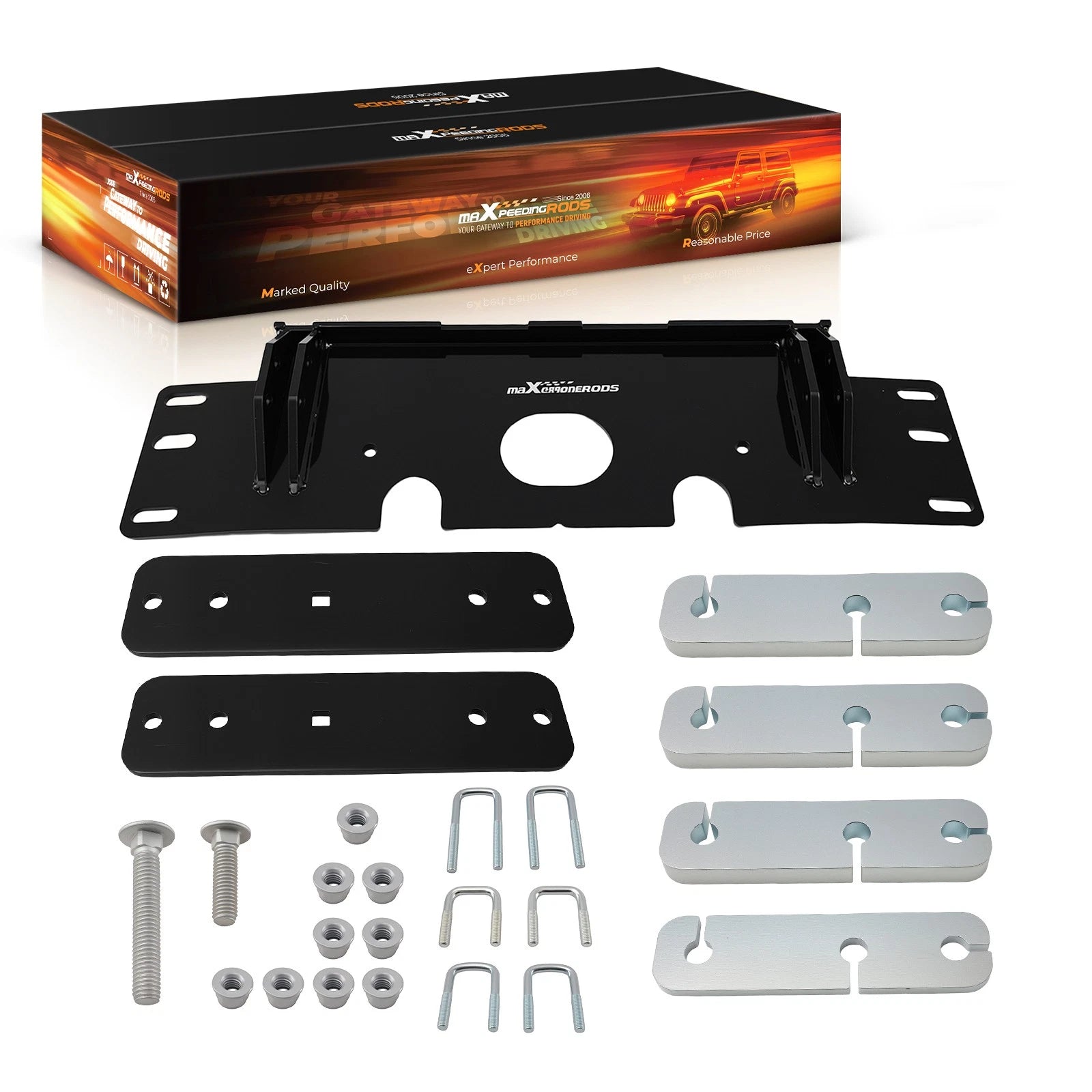 Plow Mount for Polaris Sportsman 400 570 (2001–2024) - Black Powder Coated
