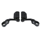 1-1/4" Engine Guards Long Angled Foot Pegs Rest Mount for Harley Touring