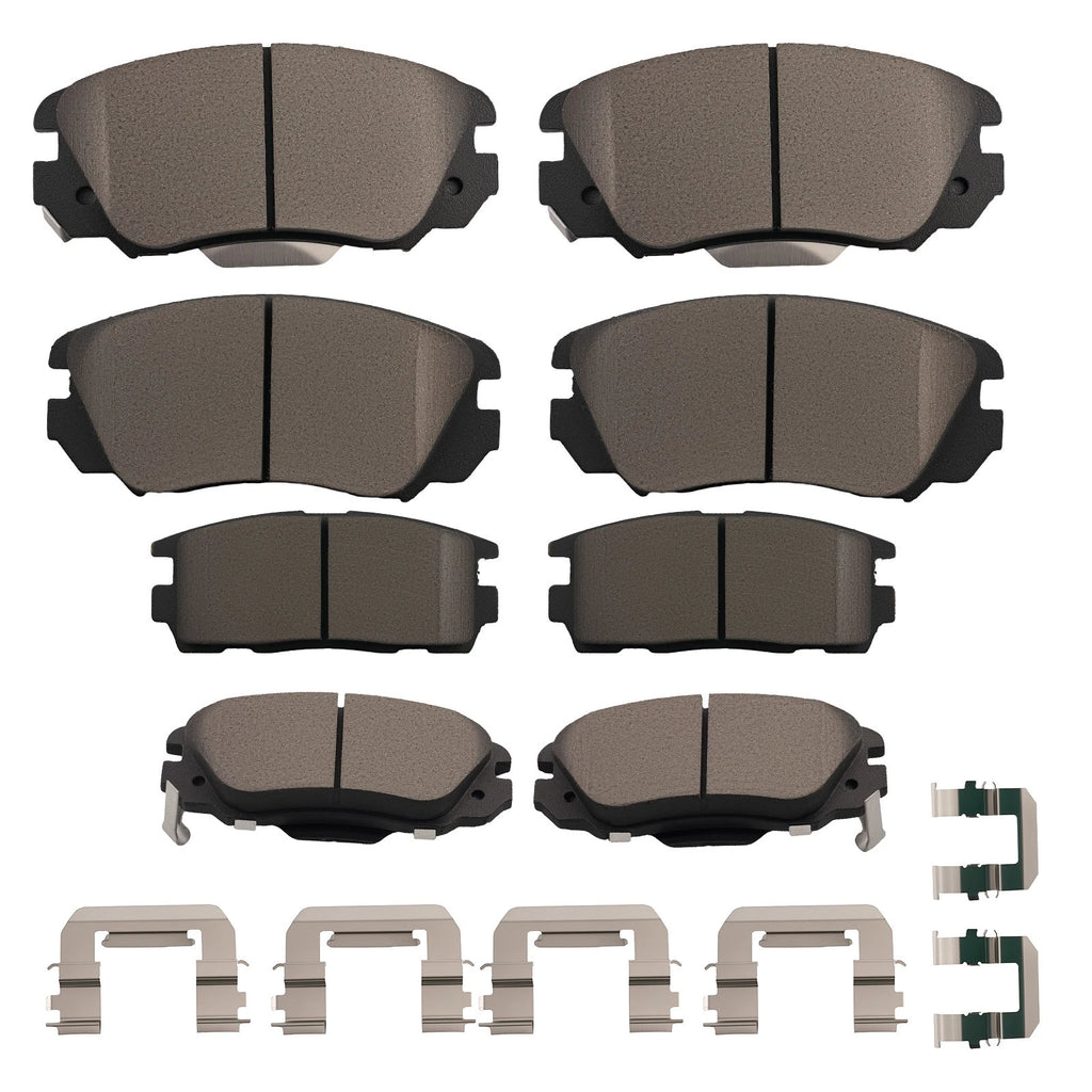 Set of 4 Ceramic Brake Pads for Chevrolet Equinox / GMC Terrain (2010–2017)
