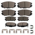 Set of 4 Ceramic Brake Pads for Chevrolet Equinox / GMC Terrain (2010–2017)