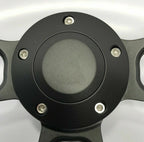 Billet Steering Wheel 14 Inch Black Wrap for Universal Fit Vehicles (—)