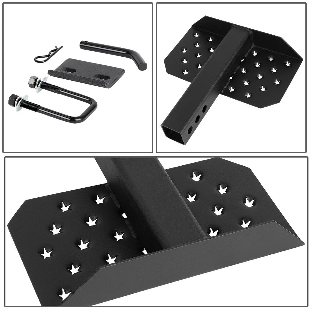 2" Receiver Trailer Tow Hitch Step Bar Rear Bumper Guard Universal Fit