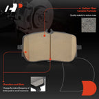 Set of 4 Front Ceramic Brake Pads for Mercedes-Benz CLA250 (2014–2019)