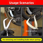 Drum Brake Spring Pliers for Easy Return Spring Removal and Installation