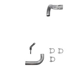 Exhaust Kit for Jeep Wrangler (2018–2025) 2.5" Single No Muffler