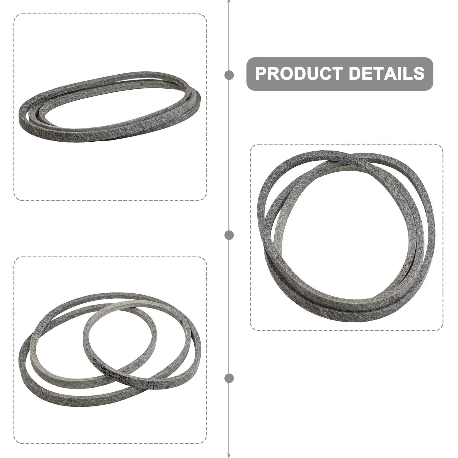 Lawn Mower Deck Belt for M110313 M154958 (Replacement)