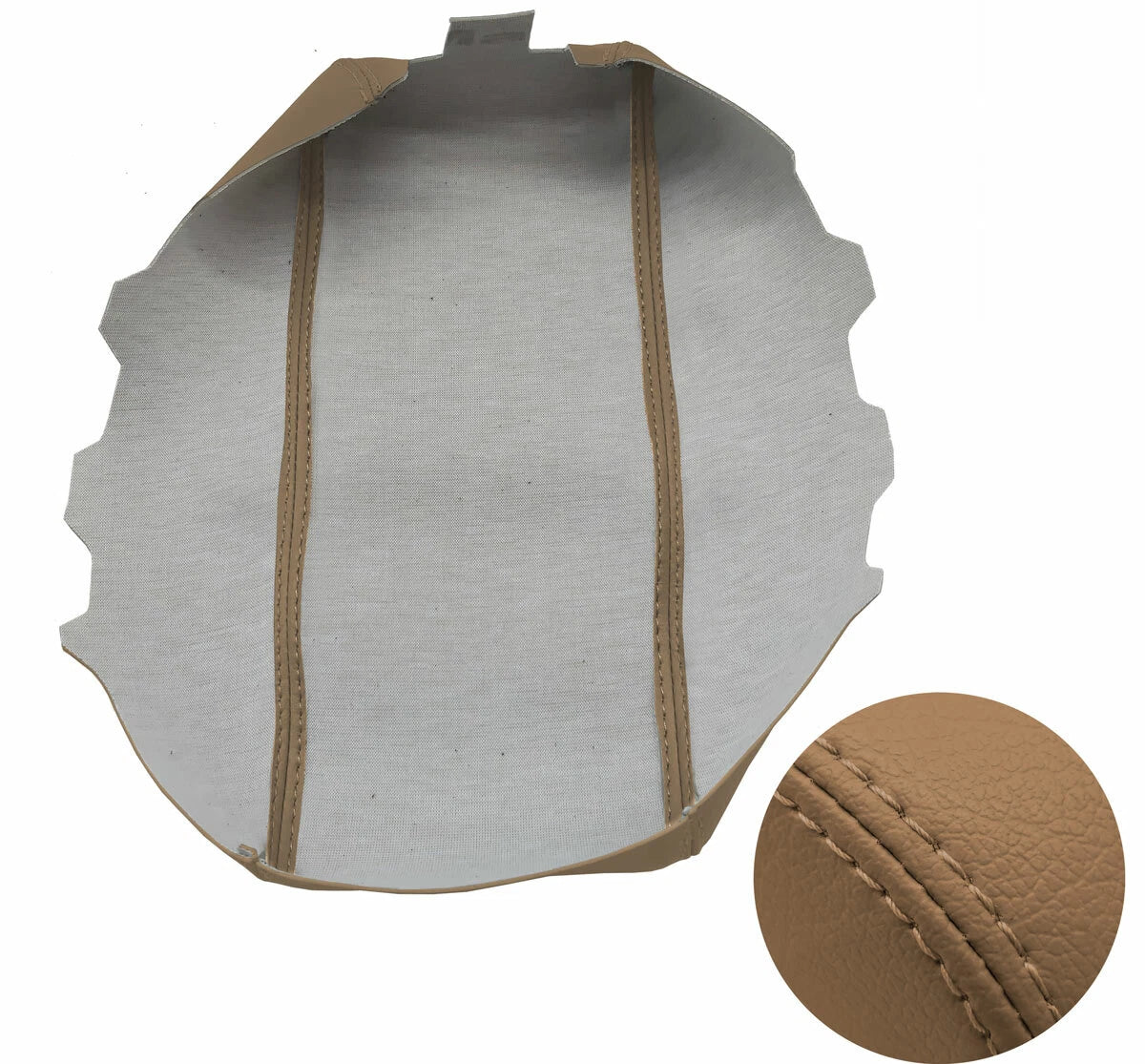 Leather Console Lid Armrest Cover for Hyundai Elantra (2017–2020) Beige
