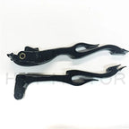 Black Brake Clutch Flame Hand Levers for Honda CBR 954RR (2000–2003)
