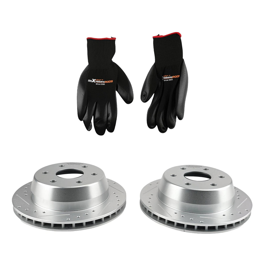 Set of 2 Rear Brake Rotors for Cadillac Escalade 2002–2006