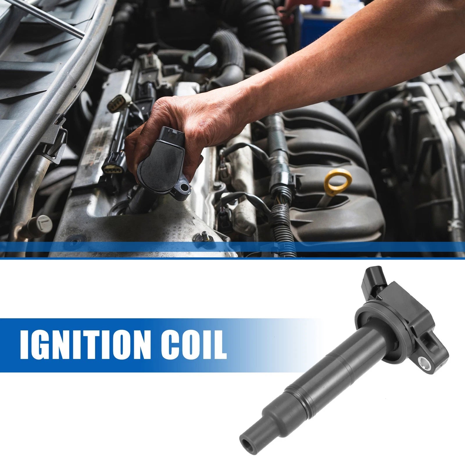 Ignition Coil Set of 2 for Toyota Camry, Scion (90919-02243, 90919-02244, C1330, UF333)