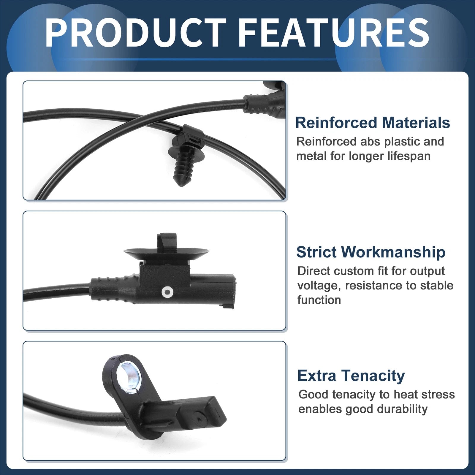 ABS Wheel Speed Sensor No. 68194428AB for Dodge Dart (2014–2016) Rear