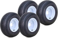 Set of 4 WANDA Golf Cart Tire Rim 205/65-10 4-Ply 5 Lug 4.5" White Wheel