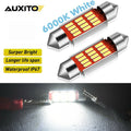 White LED Bulbs DE3423 6418 36MM for Various Vehicles (2010–2023)