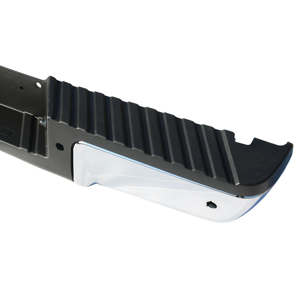 Rear Chrome Step Bumper with Sensor Holes for Ford F250 F350 (2008-2016)