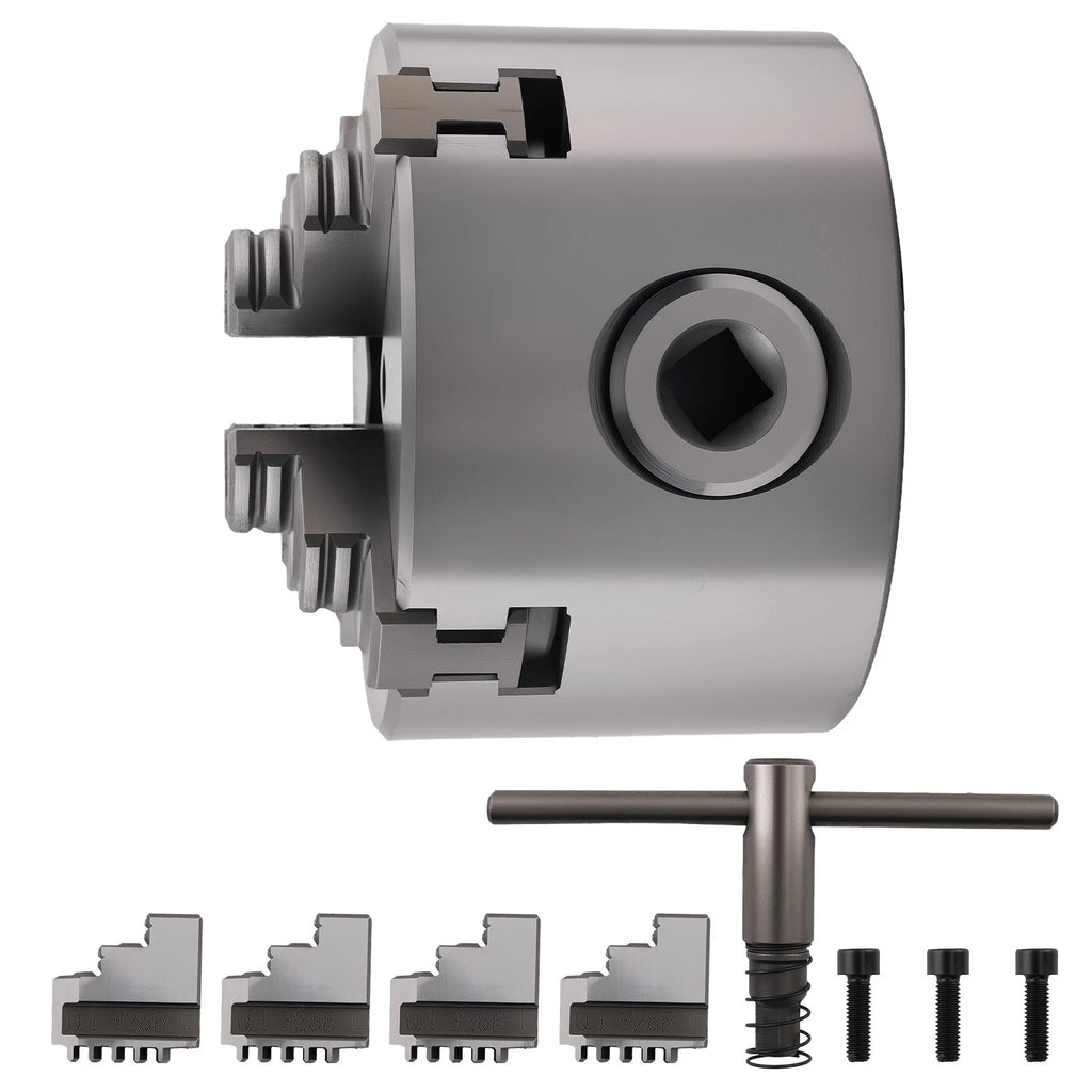 4 Jaw Self Centering Chuck 80mm K12-80 for Small Conventional Lathes (K1280)