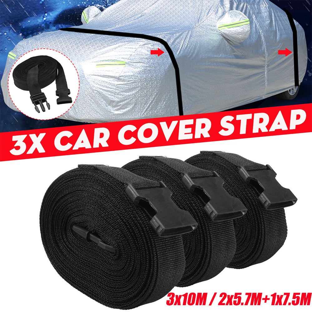 3Pcs Car Cover Straps for Gust Protection (19-33FT)