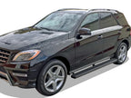 4" Matte Black Running Boards for Mercedes-Benz ML-Class (2012-2014)