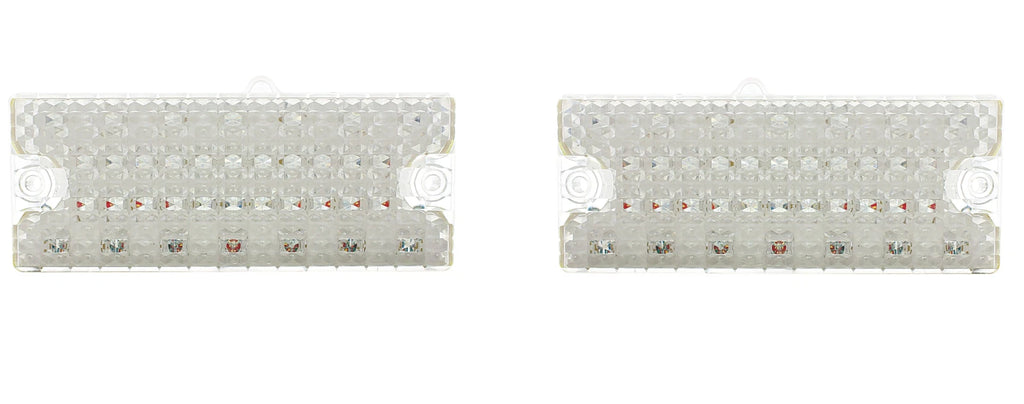 Amber LED Clear Parking Turn Signal Lights for Chevy Pickup 1969-1970