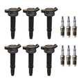 Set of 6 Ignition Coils & Spark Plugs for Ford Escape 3.0 V6 (2001–2007)
