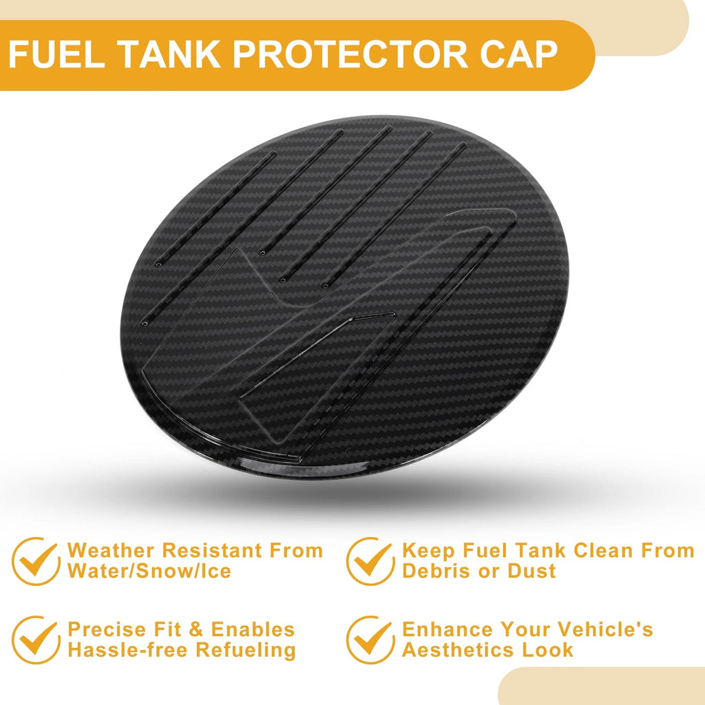 Fuel Tank Door Cap for Mazda CX-30 (2020–2025) Carbon Fiber Black